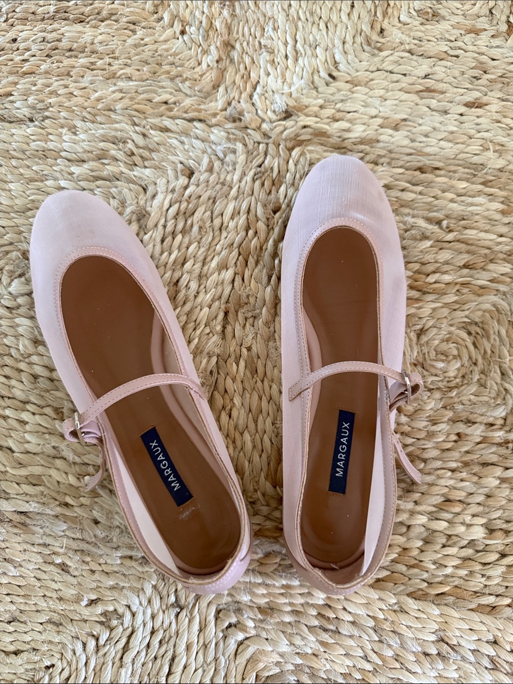 Margaux Demi Jane flats in Rose Mesh - excellent condition